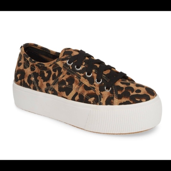 steve madden leopard platform sneakers